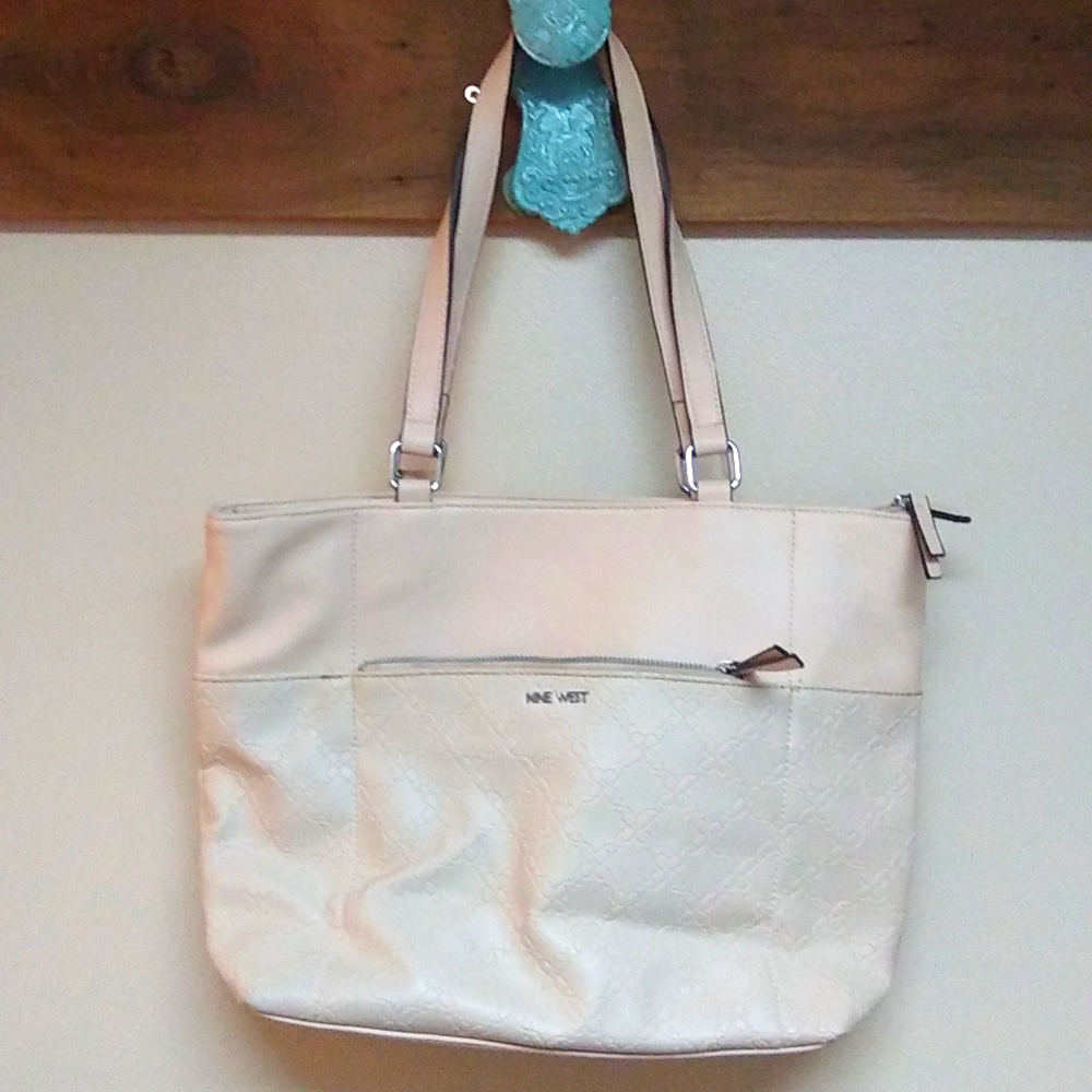 Nine West cream hand bag